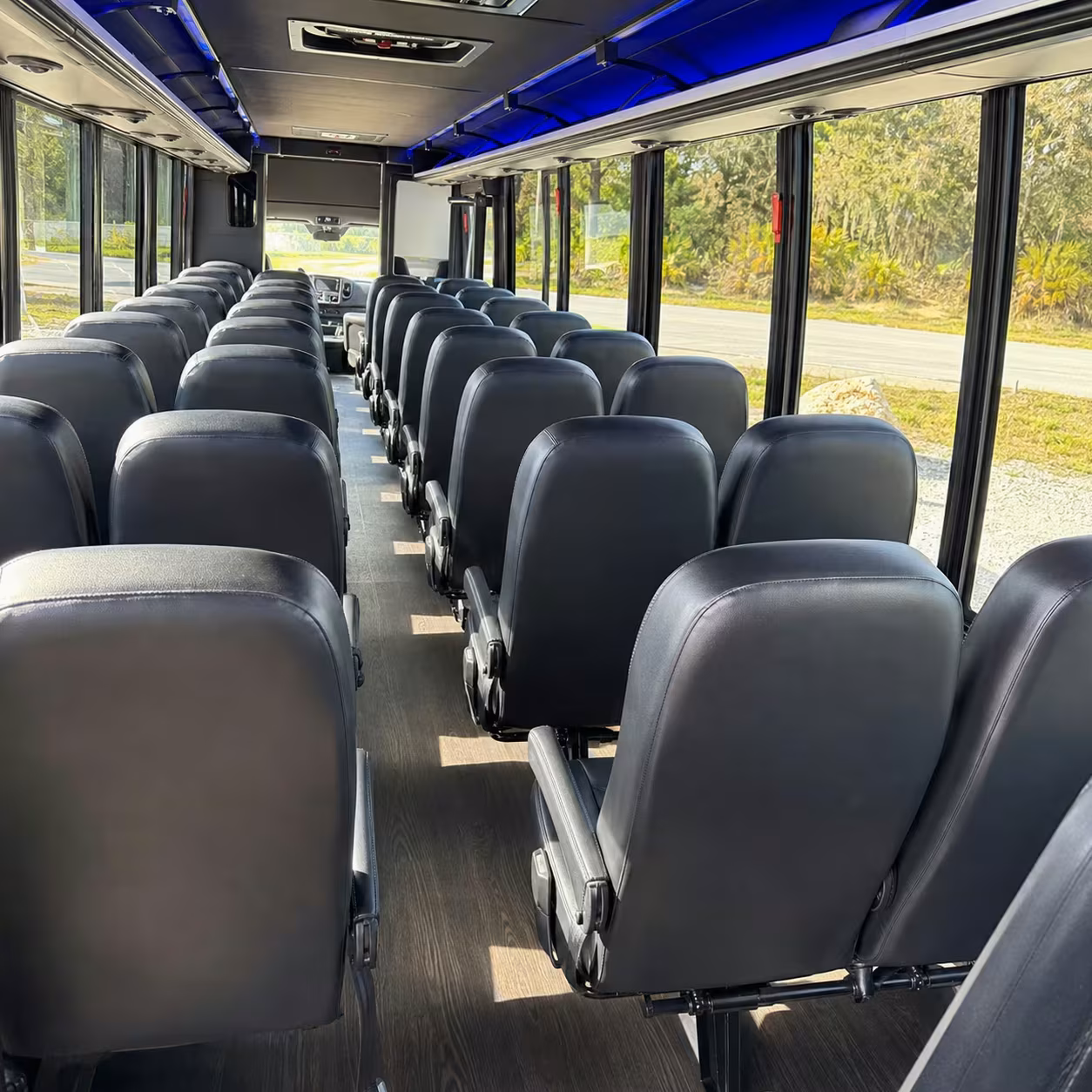 28 passenger minibus inside