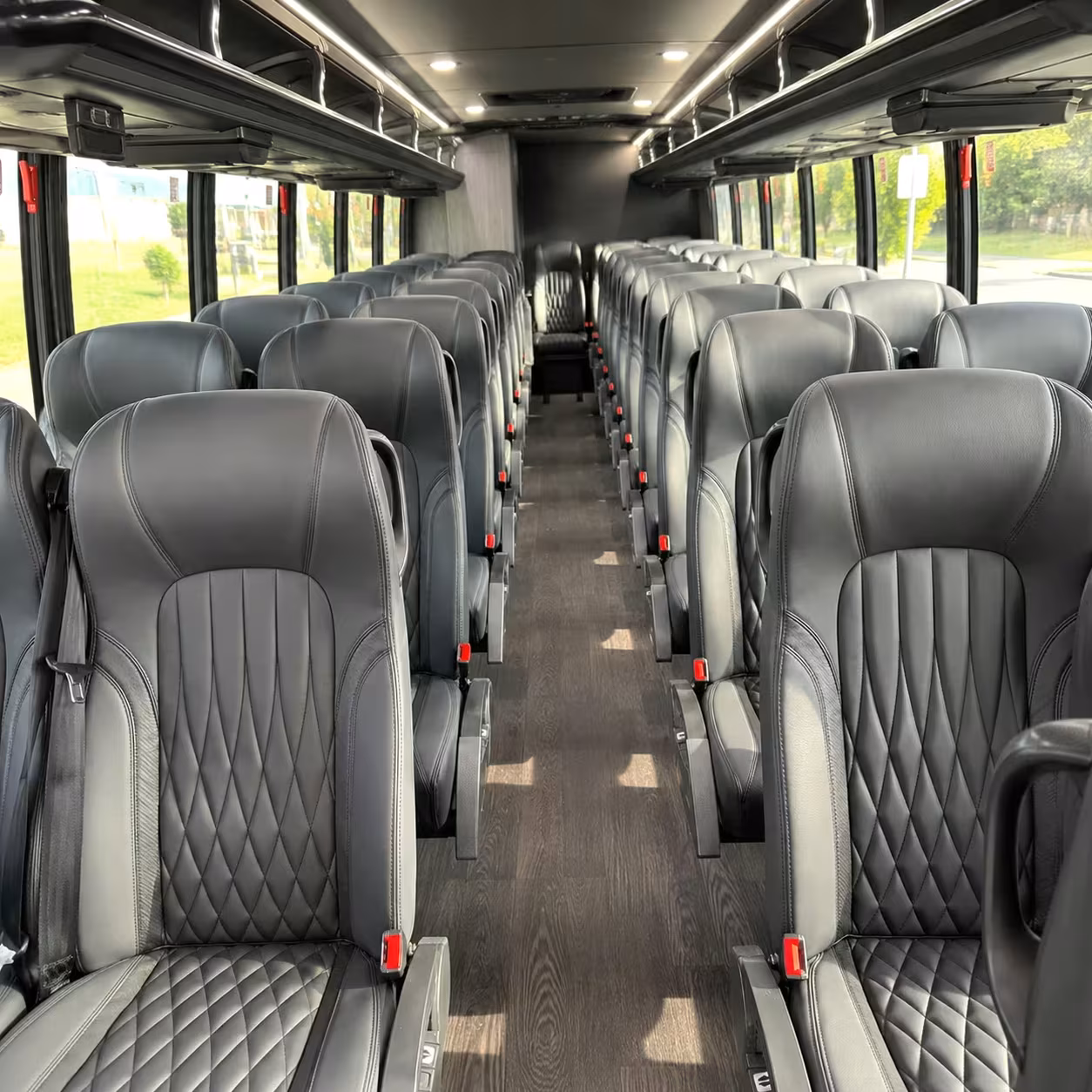28 passenger minibus interior