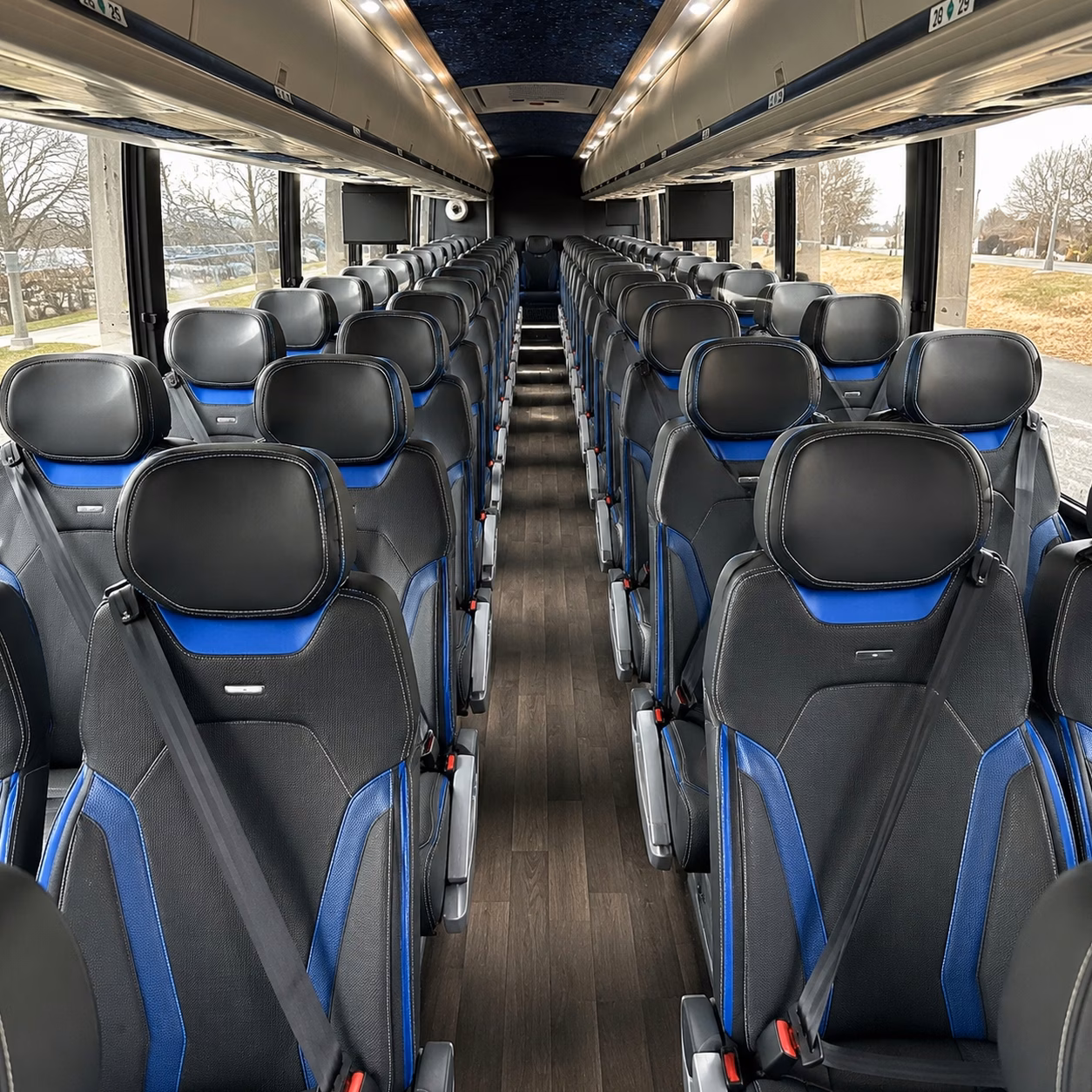 lafayette charter bus rental inside