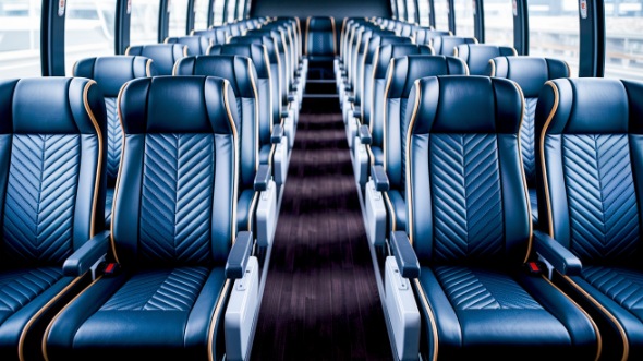 lafayette 50 passenger charter bus inside
