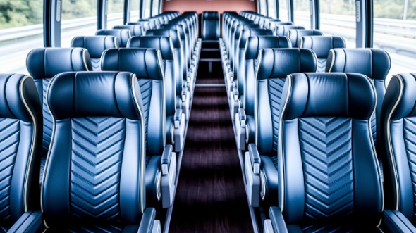 lafayette 55 passenger charter bus inside